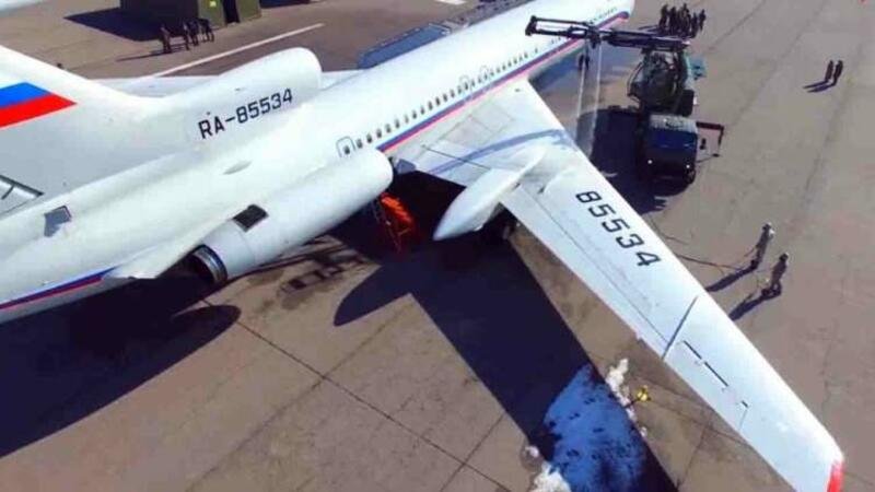 Rusiyada sərnişin təyyarəsi boşaldıldı - Ordu hərəkətə keçdi (FOTO)