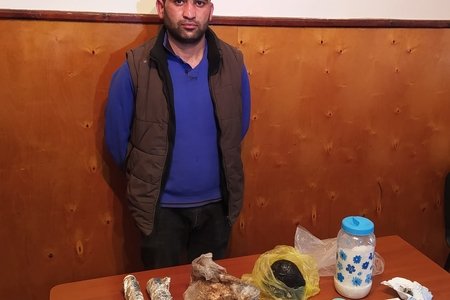 Astara sakini narkotik vasitə satarkən saxlanıldı