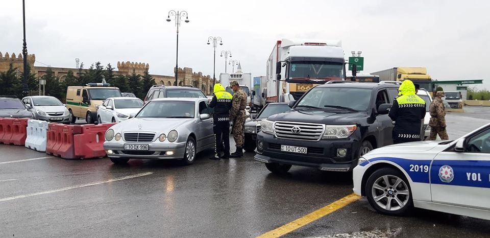 Sumqayıt polisi karantin rejiminə fasiləsiz olaraq nəzarət edir-FOTO