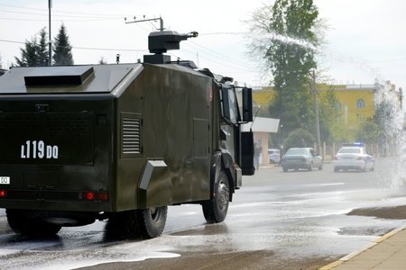 Lənkəranda küçələrin dezinfeksiyasına DİN-in xüsusi avtonəqliyyat vasitələri cəlb olunub