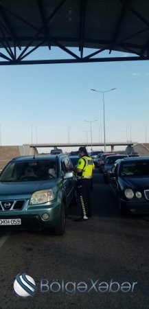 Bakı-Quba yolundakı karantin keçid postunda xüsusi karantin rejiminə əməl olunmasına ciddi nəzarət edilir-FOTO