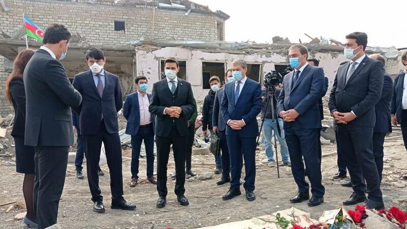 Türkiyə diasporunun nümayəndələri Gəncədədir - FOTO