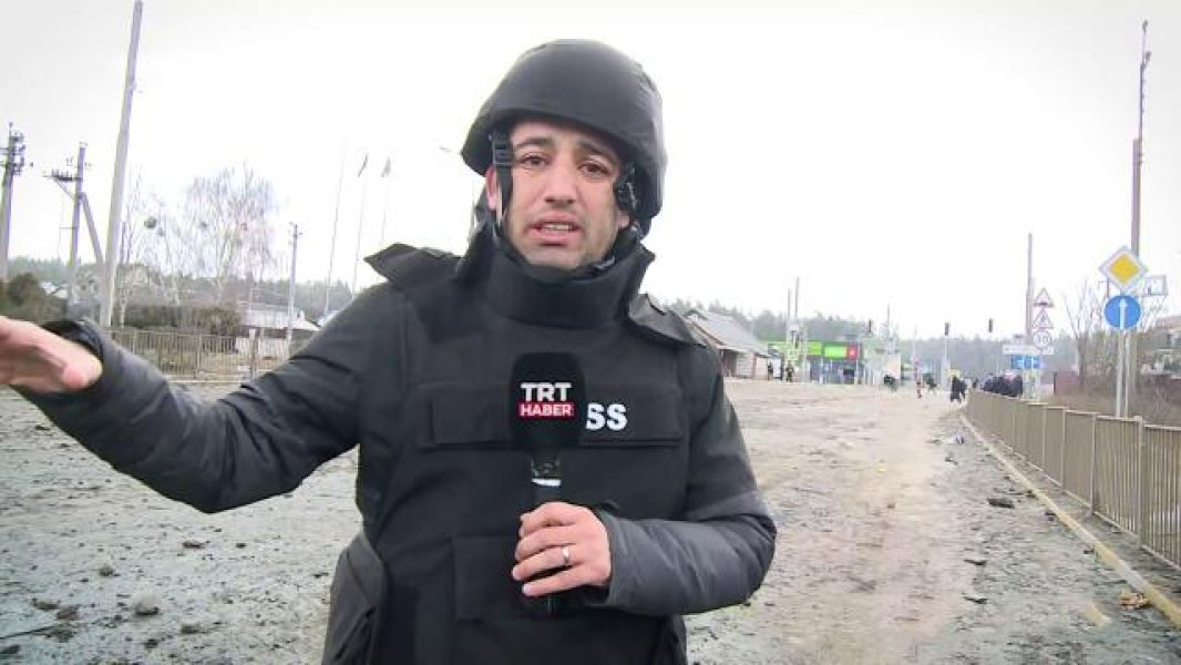 "TRT Haber" komandasının yaxınlığına BOMBA DÜŞDÜ - VİDEO