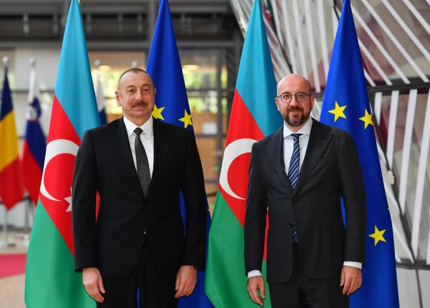 İlham Əliyevin Şarl Mişellə təkbətək görüşü keçirildi - FOTO - YENİLƏNDİ