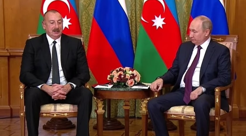 İlham Əliyevin Vladimir Putinlə görüşü başladı - VİDEO
