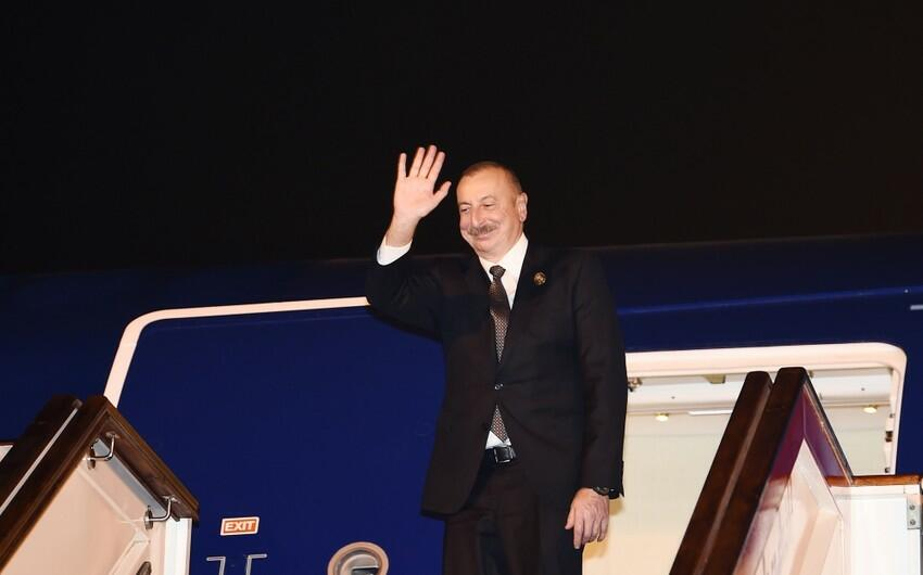 İlham Əliyevin Əlcəzairə səfəri başa çatdı - FOTO