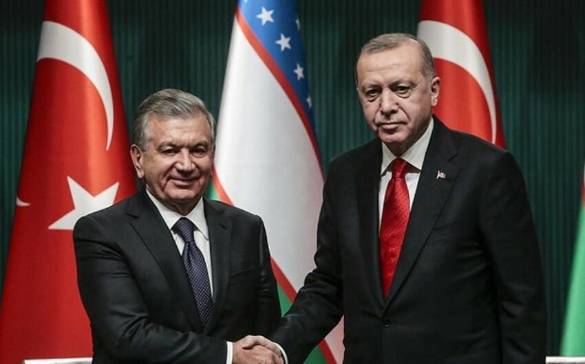 Ərdoğan və Mirziyoyev arasında görüş oldu