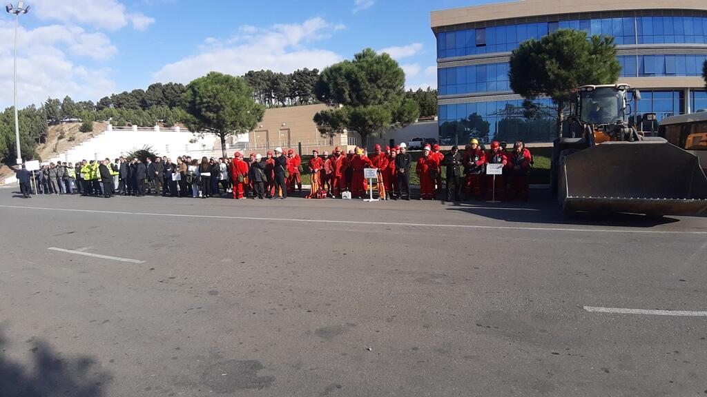 FHN Bakıda mülki müdafiə məşqi keçirdi - Foto