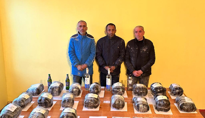 İrandan Azərbaycana 24 kq narkotik gətirən şəxslər tutulub