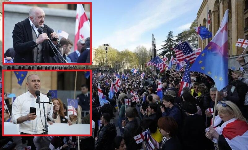 Tbilisidə etiraz dalğası: 4 tələb irəli sürüldü