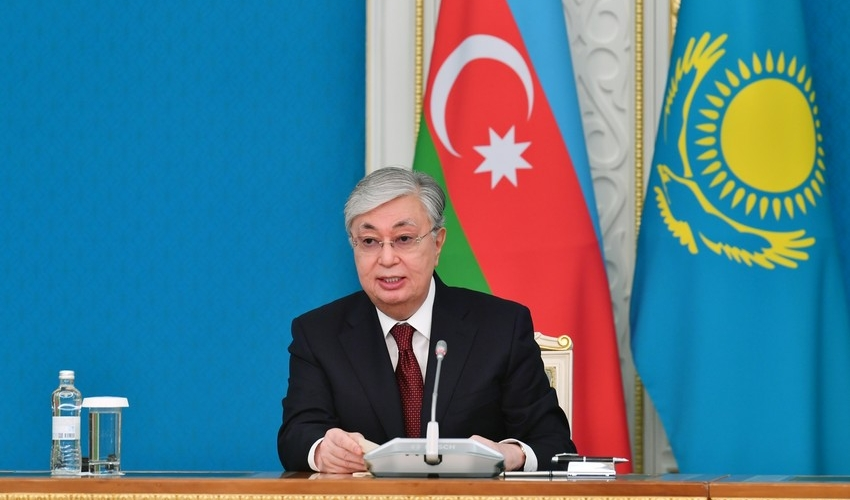 Tokayev: "Qazaxıstan-Azərbaycan münasibətləri daha açıq xarakter kəsb edib"