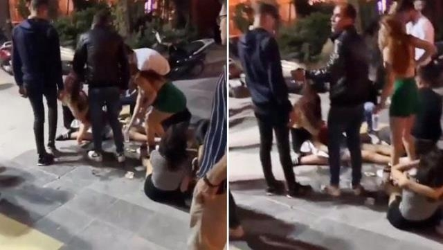 Gecə klubuna buraxılmayan dostlar bıçaqla dəhşət saçdılar - 14 yaralı var