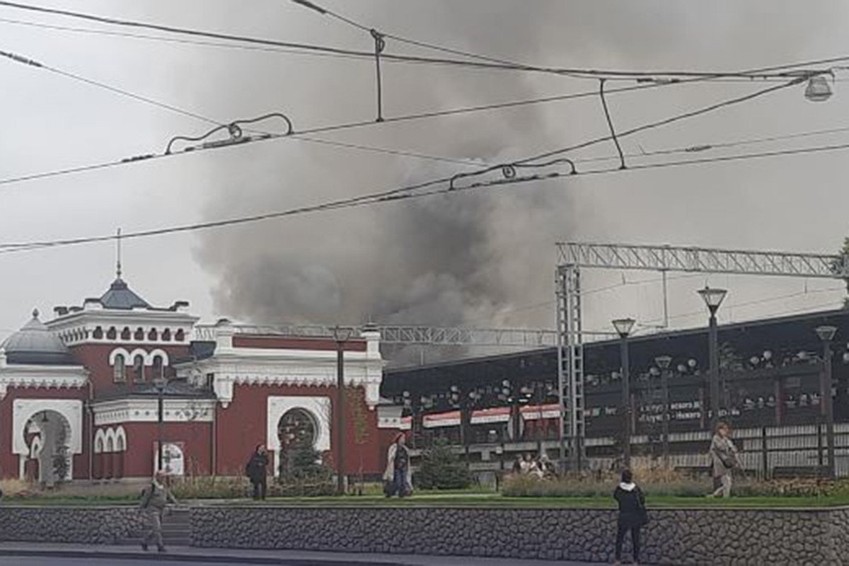 Moskvanın mərkəzində yanğın baş verib