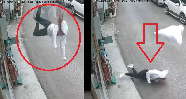 DƏHŞƏTLİ GÖRÜNTÜLƏR: 18 yaşlı gənc qız balkondan belə yıxıldı – VİDEO