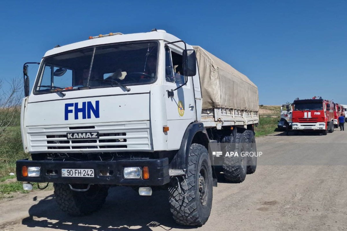 Azərbaycan FHN-in nəqliyyat vasitələri və heyəti Ağdam yolu ilə Xankəndiyə yola düşüb - FOTO
