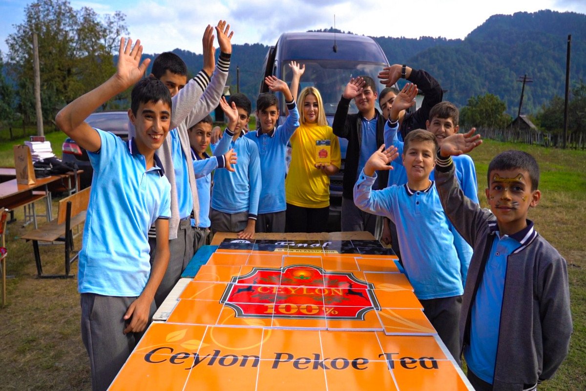 “Final” çay markası ucqar kəndin şagirdlərini sevindirib - FOTO