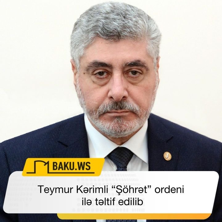 Teymur Kərimli "Şöhrət" ordeni ilə təltif edilib