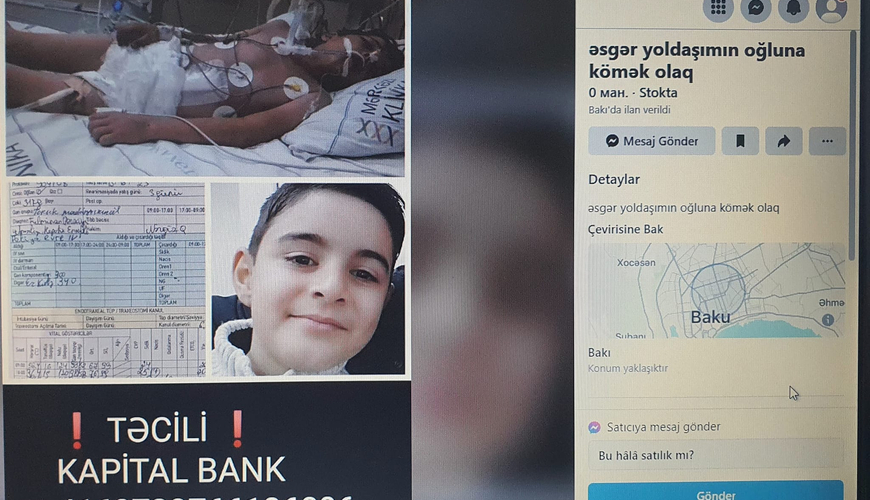 Azərbaycanda ağlasığmaz hadisə! Sosial şəbəkələrdə ölən uşağın fotosu ilə pul yığırlar - FOTO