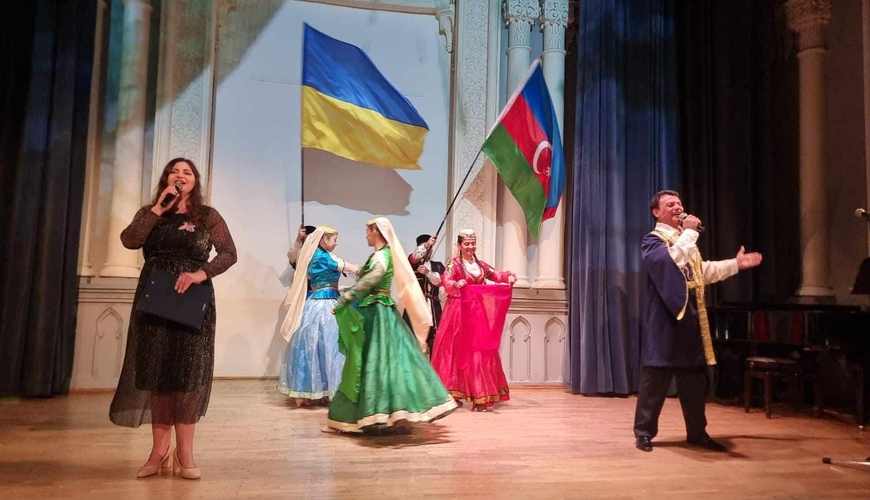 Kiyevdə Heydər Əliyevin 100 illiyinə həsr olunmuş konsert keçirilib - FOTOLAR