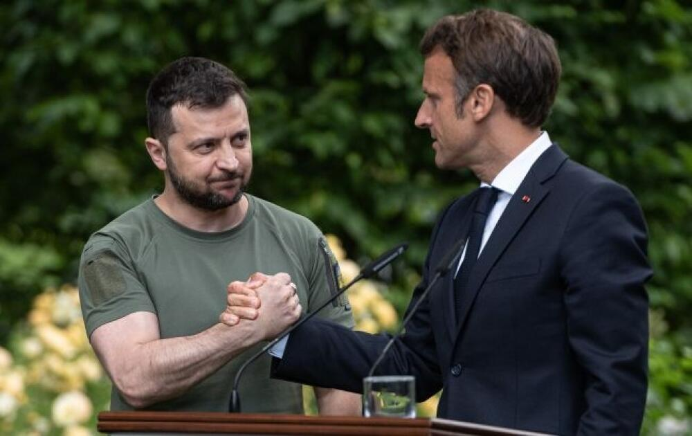 Makron Kiyevə bu plan üçün gedir: Vəd və silah