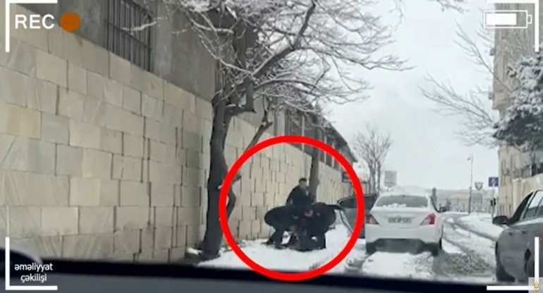 Bakıda silahlı şəxslər belə tutululdu -ƏMƏLİYYAT GÖRÜNTÜSÜ