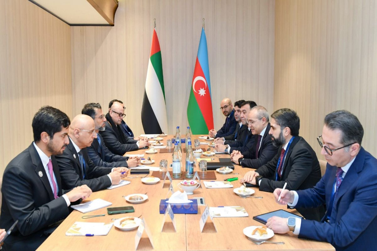 Azərbaycanla BƏƏ arasında COP29 çərçivəsində əməkdaşlıq istiqamətləri müzakirə edilib