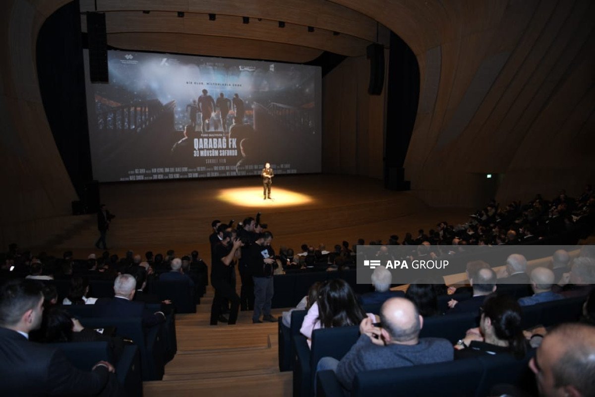 Heydər Əliyev Mərkəzində "Qarabağ FK-30 mövsüm səfərdə" sənədli filminin təqdimatı keçirilib - FOTO