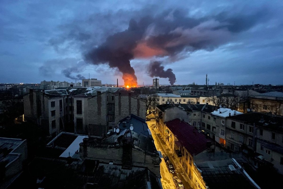 Odessada partlayışlar baş verib