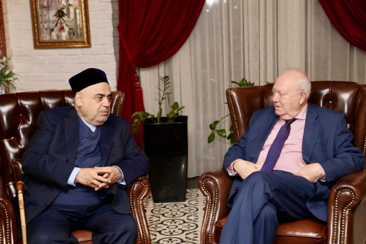 Allahşükür Paşazadə BMT-nin Sivilizasiyalar Alyansı üzrə Ali nümayəndəsi ilə görüşüb