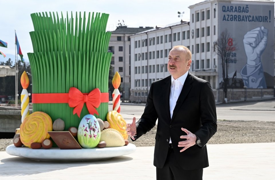 Prezident İlham Əliyev Novruz bayramı münasibətilə Azərbaycan xalqını təbrik edib