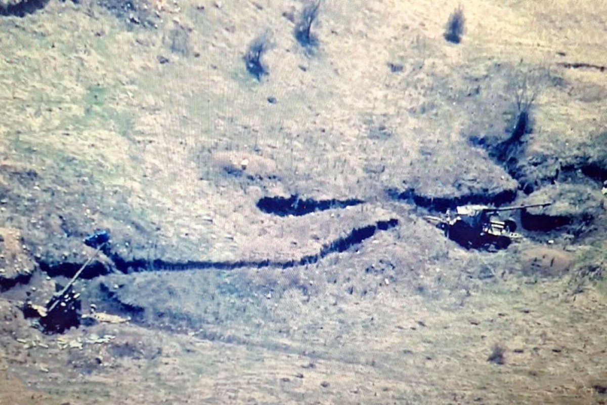 Ermənistan silahlı qüvvələrinə məxsus artilleriya qurğuları aşkar edilib