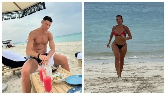 Ronaldo ilə Corcinanın romantik istirahəti - FOTO