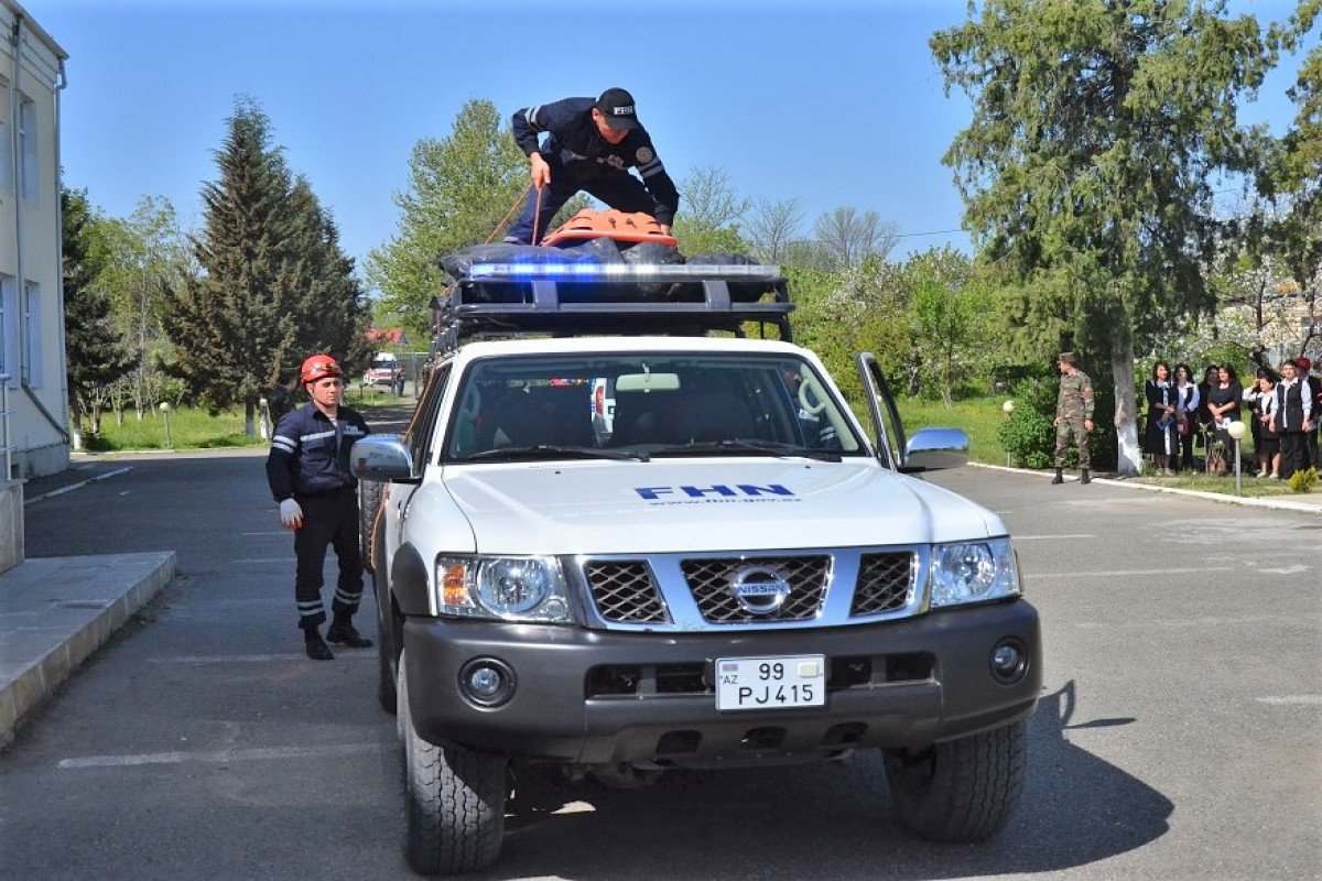 FHN-in Qarabağ Regional Mərkəzi nümunəvi mülki müdafiə məşqi keçirib