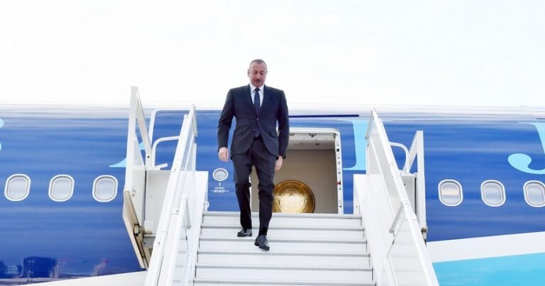 Azərbaycan Prezidenti İlham Əliyev Rusiyaya işgüzar səfərə gəlib