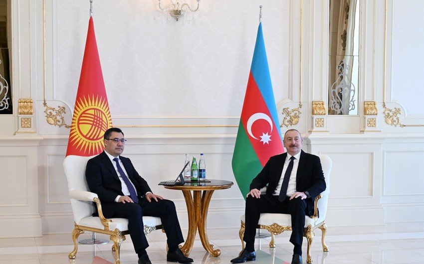 Azərbaycan və Qırğızıstan prezidentlərinin məhdud tərkibdə görüşü olub
