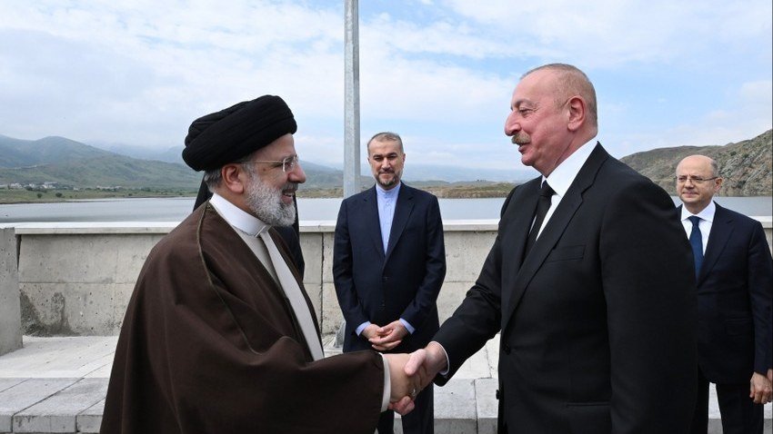 İlham Əliyev və Seyid İbrahim Rəisi Azərbaycan-İran dövlət sərhədində görüşüblər