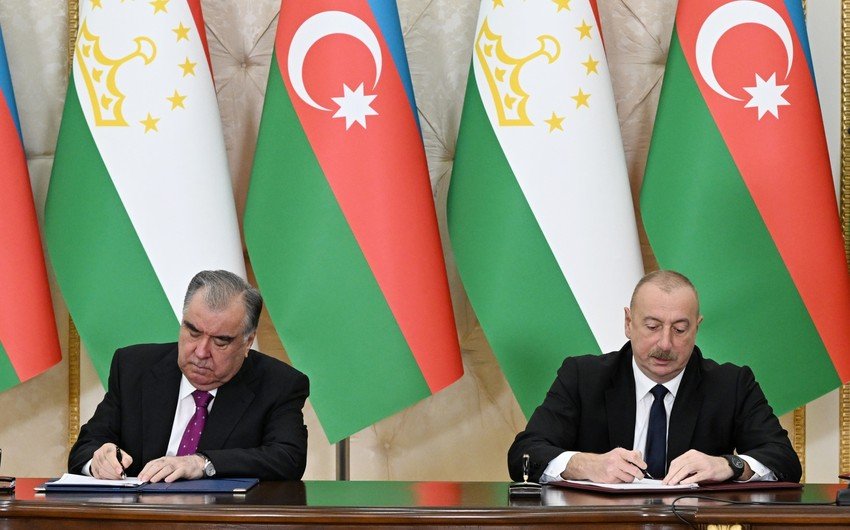 Azərbaycan-Tacikistan sənədləri imzalanıb