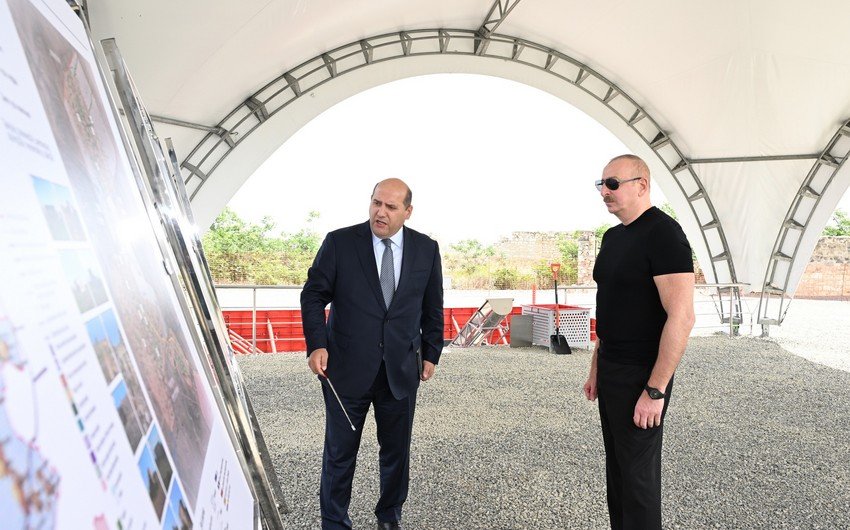 Ağdam rayonunun Güllücə kəndinin təməli qoyulub