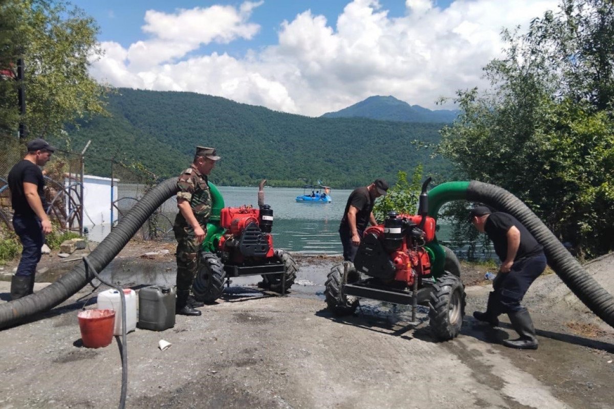 Yağıntılarla bağlı Qəbələdəki Nohur gölünün daşma riski yaranıb