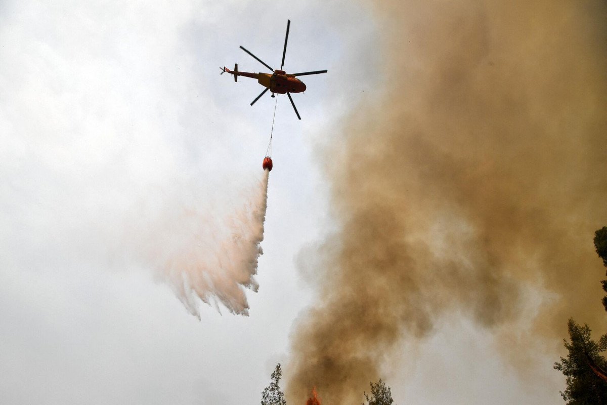 Xocavənddə yanğın baş verib, əraziyə helikopterlər cəlb olunub - VİDEO