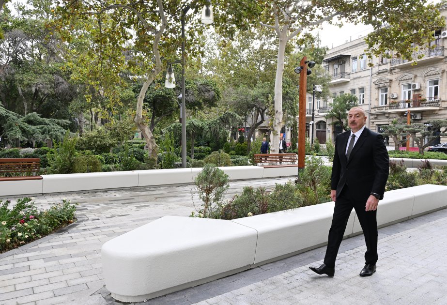 Prezident “Xəqani” bağında yaradılan şəraitlə tanış oldu