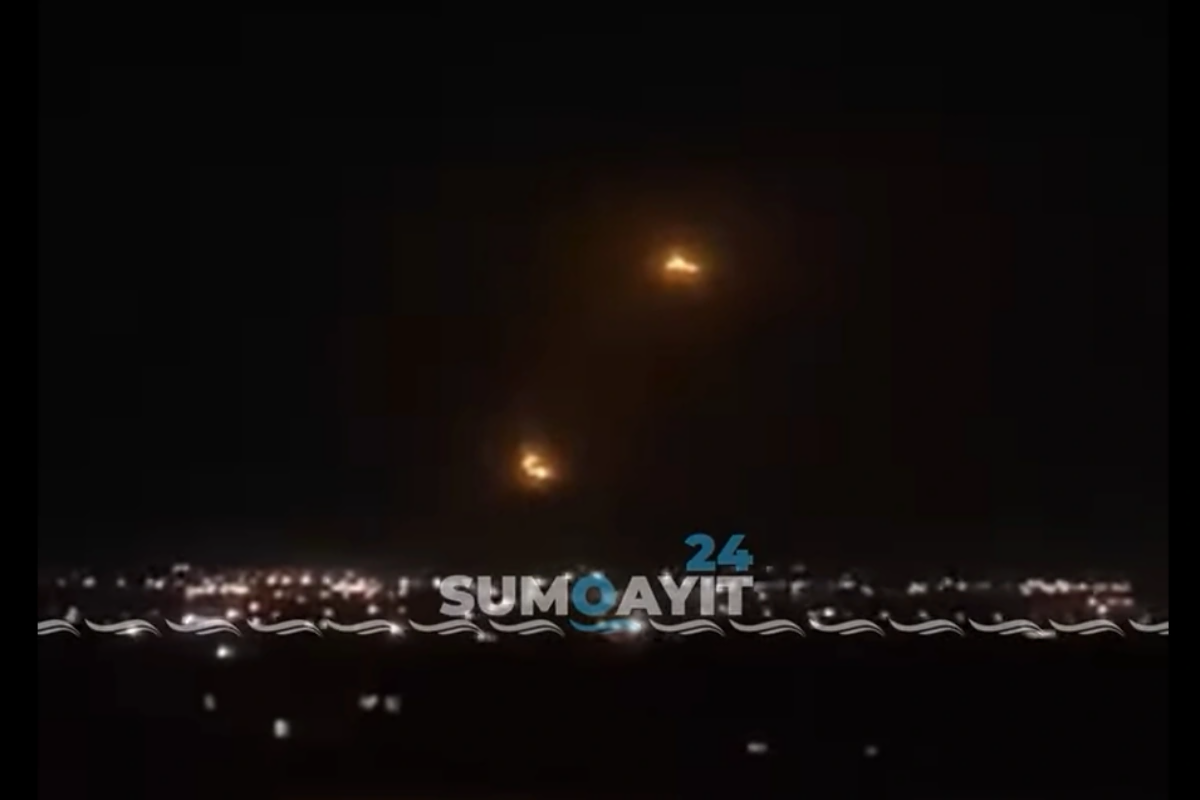 Sumqayıt səmasında görünən qeyri-adi işığın səbəbi açıqlandı - VİDEO