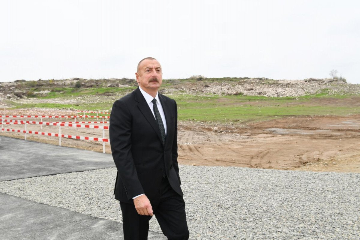Prezident İlham Əliyev Cəbrayıl şəhərində inşa olunan yaşayış kompleksinin açılışında iştirak edib