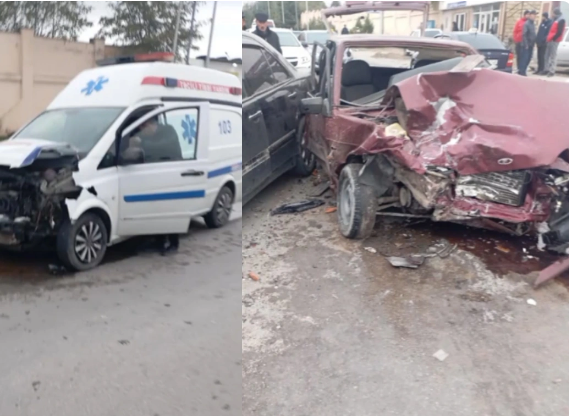 Təcili yardım maşını qəzaya uğradı: Xəsarət alanların SON DURUMU açıqlandı
