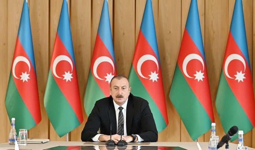 Prezident İlham Əliyev Dövlət Bayrağı Günü ilə bağlı paylaşım edibFOTO