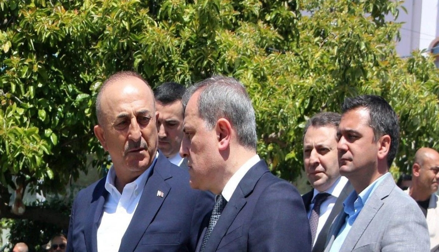 Ceyhun Bayramov Çavuşoğlunun atasının vəfatına görə Türkiyədə - FOTO