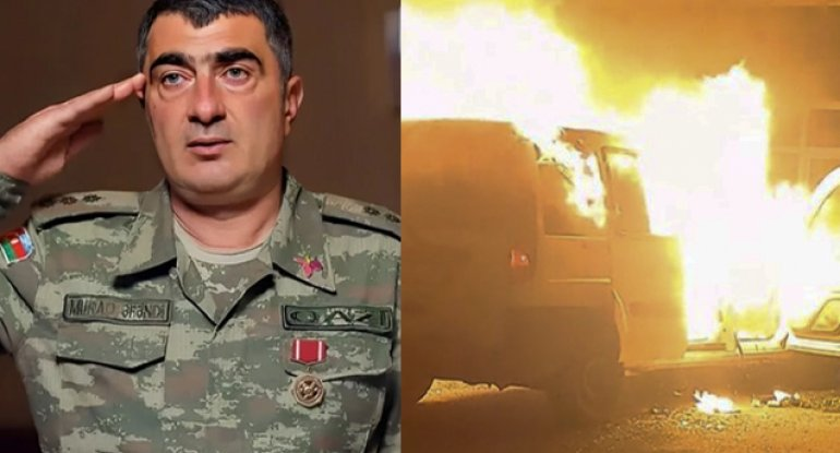 Bakıda hərbçi pulunu ödəyə bilmədiyi maşınını yandırdı