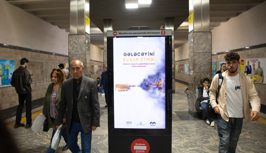 Bakı metrosunda veyp xəbərdarlığı