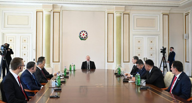 İlham Əliyev TDT-nin daxili işlər nazirlərini qəbul edib - FOTO