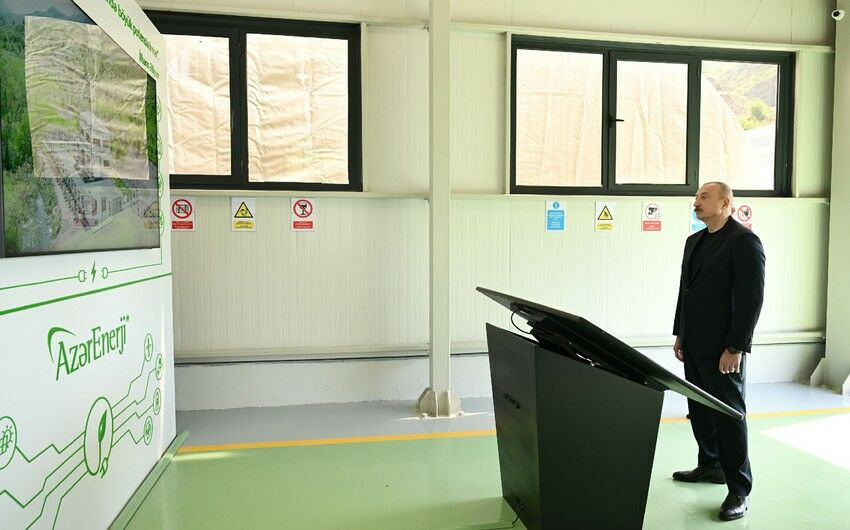 İlham Əliyev Laçında daha bir açılışda iştirak etdi